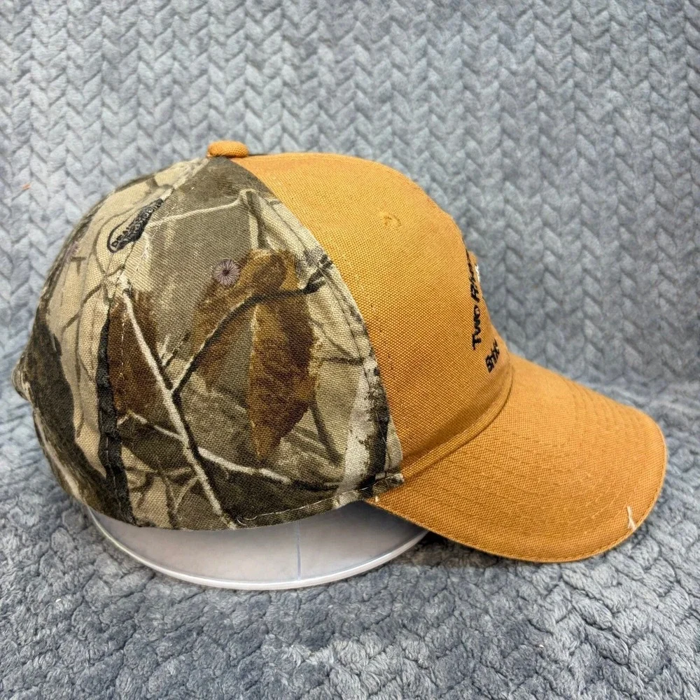 Two Rivers Duck Club & Farms Brinkley AR Camo Canvas Hat RealTree Hardwoods Cap
